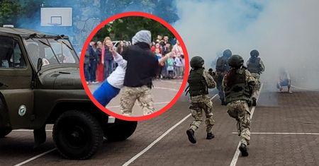 Arab porywający kobietę. Oto piknik szkolny w Sosnowcu. Burza w sieci