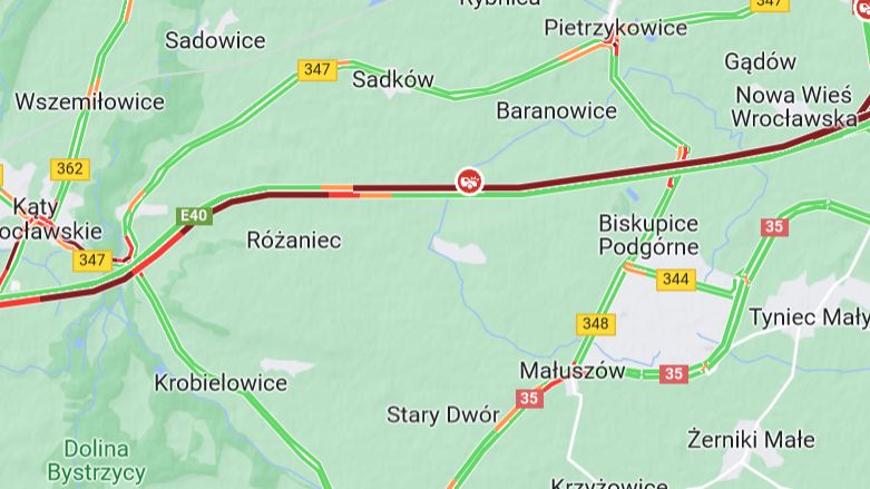 Utrudnienia na A4