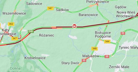 Karambol na autostradzie pod Wrocławiem. Bardzo duże utrudnienia