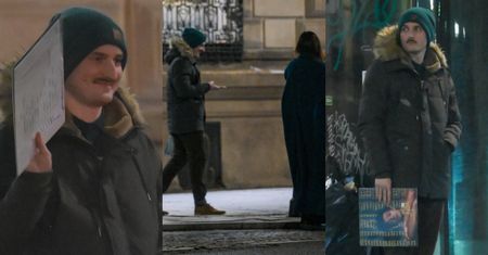 Dawid Podsiadło odprowadza znajomą do taksówki wieczorową porą. Wiemy, z kim się spotkał! (ZDJĘCIA)