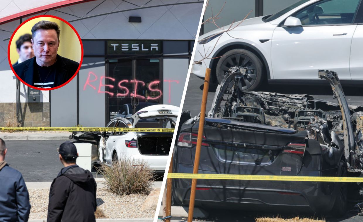 Elon Musk blasts 'domestic terrorism' after tesla attacks