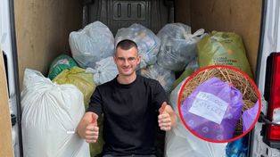 Płaci 40 gr za sztukę. Robi biznes na zbieraniu butelek