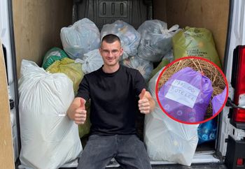 Płaci 40 gr za sztukę. Robi biznes na zbieraniu butelek