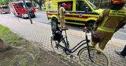 Wypadek na przejściu dla pieszych w Warszawie. Rowerzysta jechał przejściem, 3-latek w szpitalu