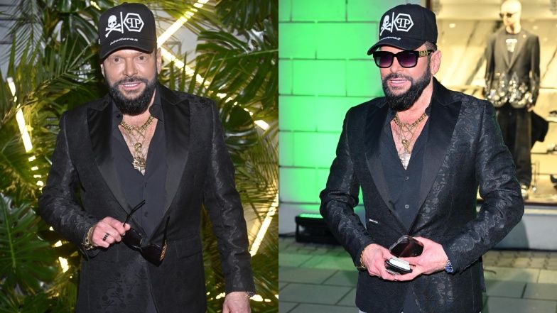 Krzysztof Rutkowski na otwarciu butiku Philippa Pleina