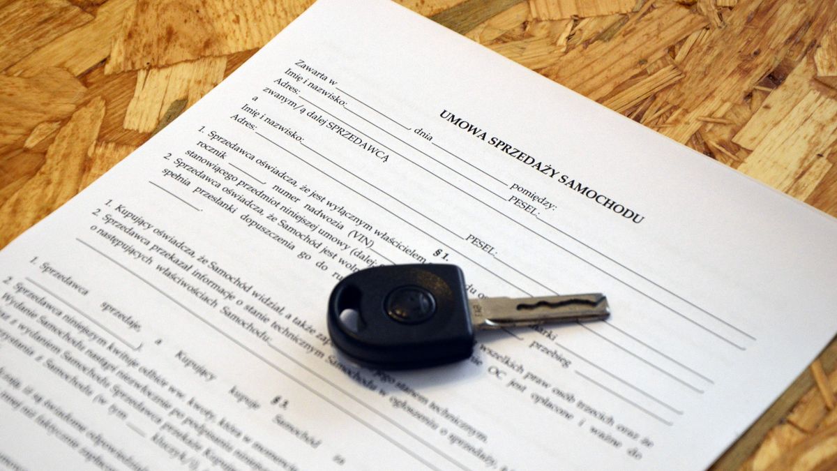 Umowa sprzedaży samochodu