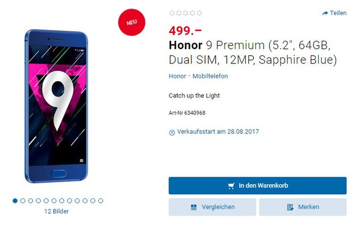 Honor 9 Premium z 6 GB RAM-u trafił do Europy. Pojawi się w Polsce? 2