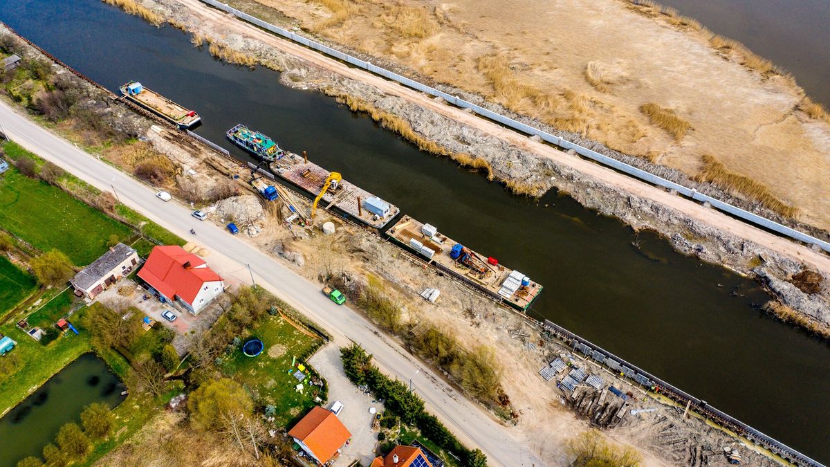 Regulacja brzegów rzeki Elbląg