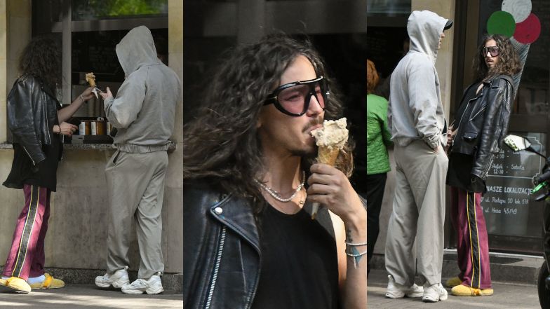 Michał Szpak na lodach