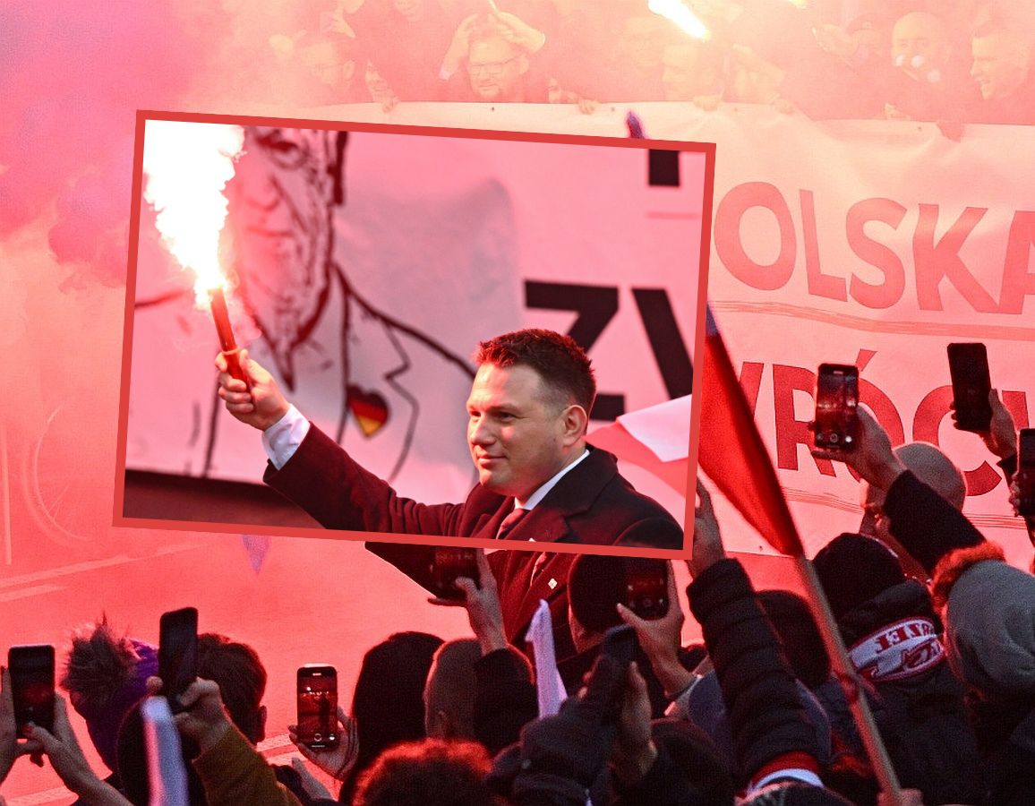 Będzie wniosek o ukaranie? Policja o zachowaniu Mentzena podczas Marszu Niepodległości