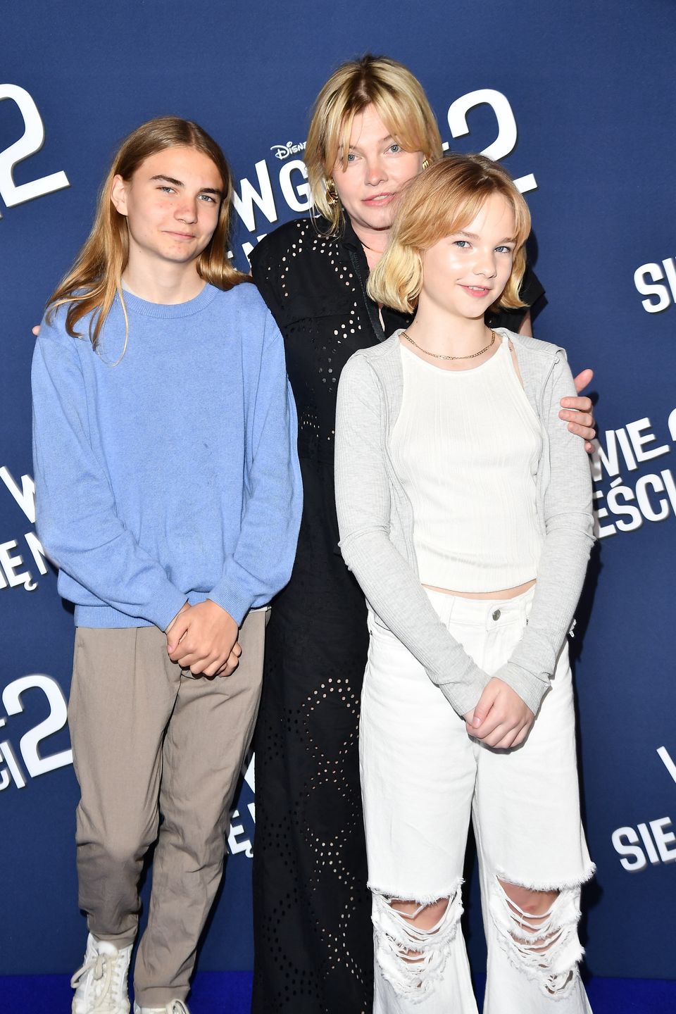 Anna Dąbrowska z dziećmi