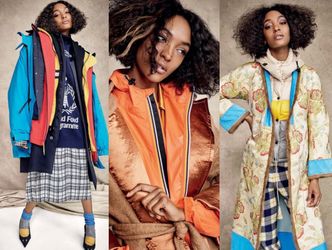 Obładowana kurtkami Jourdan Dunn prezentuje zimowe trendy na okładce włoskiego "Elle"