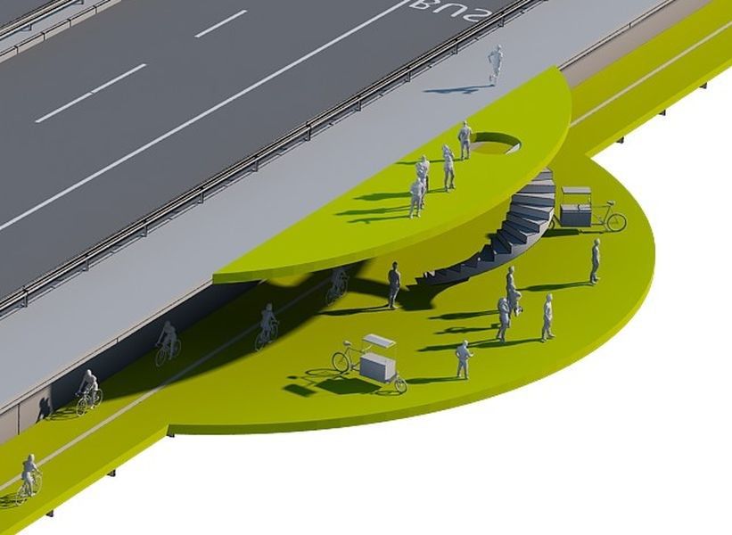 Będą kładki rowerowe pod mostem Łazienkowskim!