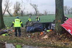 Koszmarny wypadek w Wielkopolsce. Zginęło dwóch młodych mężczyzn