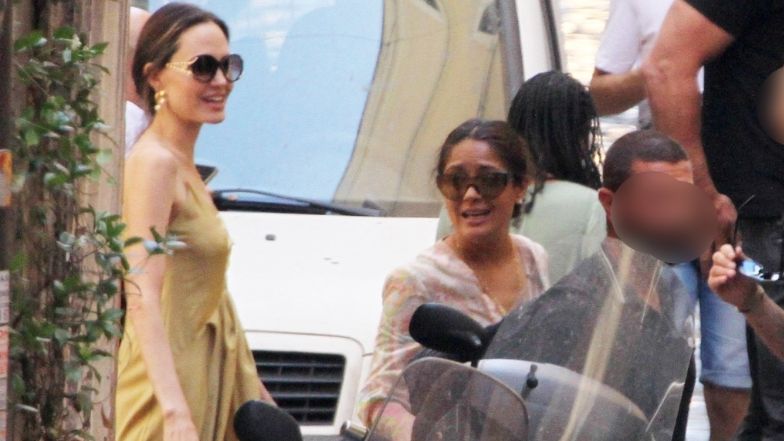 Angelina Jolie buszuje po rzymskim targowisku z córkami Zaharą i Vivienne