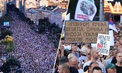 Serbowie protestują. Tłumy zalały ulice Belgradu