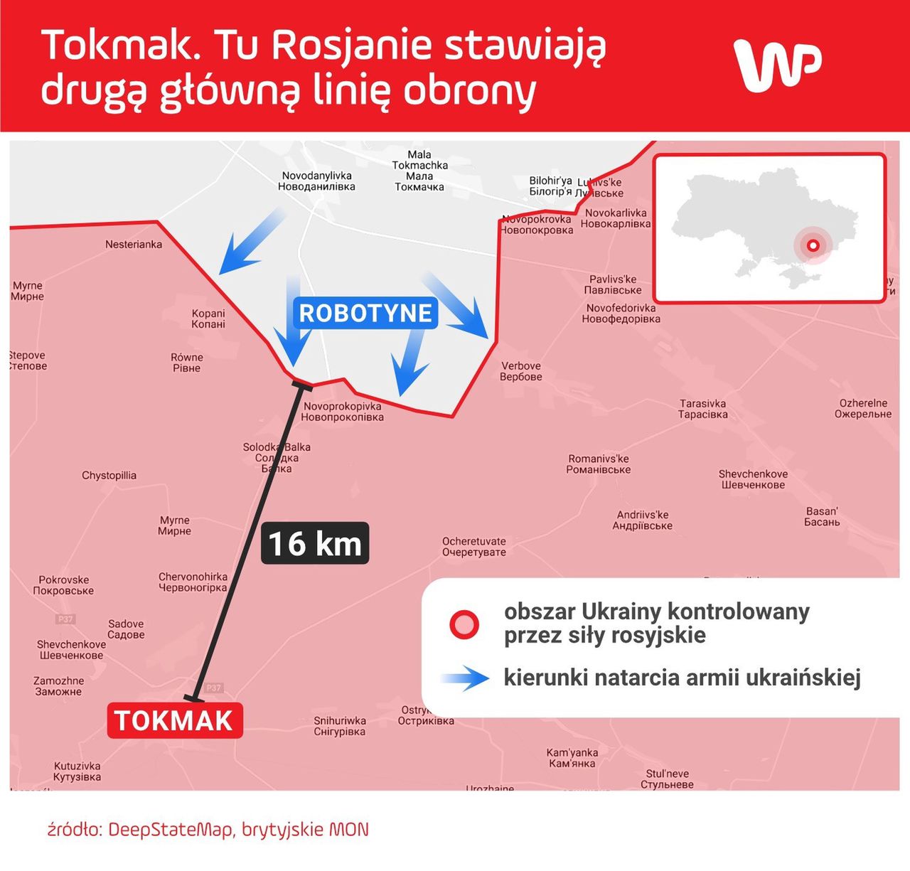 Tokmak. Tu Rosjanie stawiają drugą linię obrony