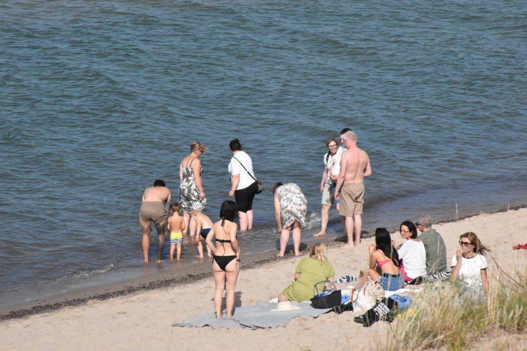 Słoneczna pogoda w Łazach