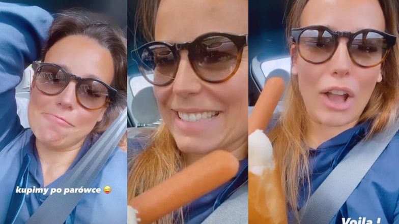 Anna Mucha musiała zjeść parówki