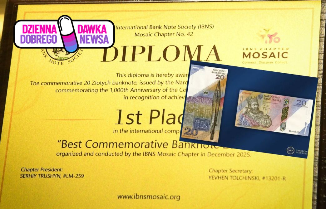 Polski banknot 20 zł najlepszy na świecie. Wygrał w prestiżowym konkursie