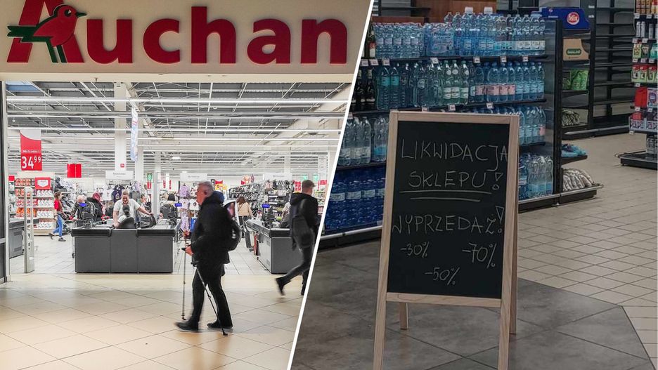 Pracownicy Auchan w Kielcach przejęli towar do momentu uregulowania wypłat