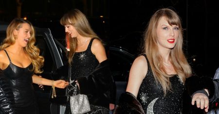 Taylor Swift w cekinowej mini mknie na imprezę urodzinową. Towarzyszył jej TŁUM znanych celebrytek (ZDJĘCIA)