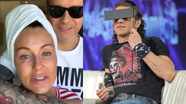 Skryty za okularami Radosław Majdan narzeka na brak "glow"