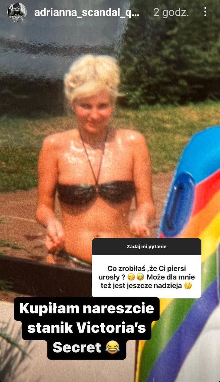Zdjęcia Adrianny Eisenbach z czasów młodości 
