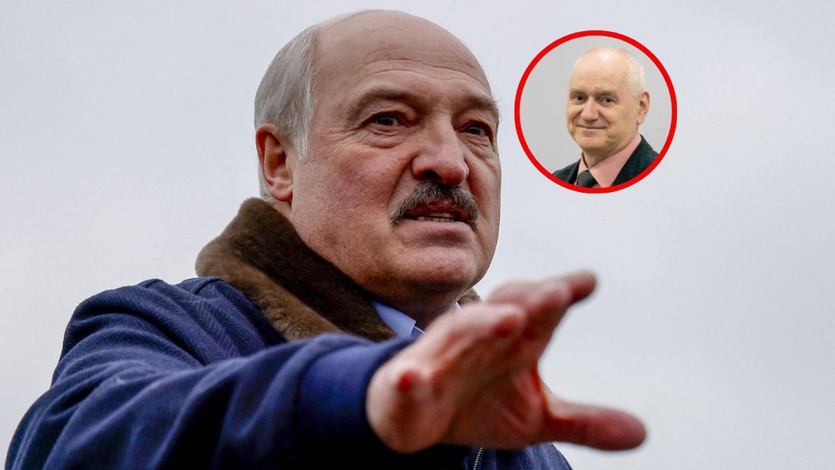 Alaksandr Łukaszenka i ekspert Defence24 Maksymilian Dura