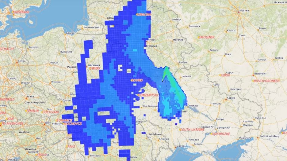 Radioaktywna chmura nad Polską po pożarze w Czarnobylu
