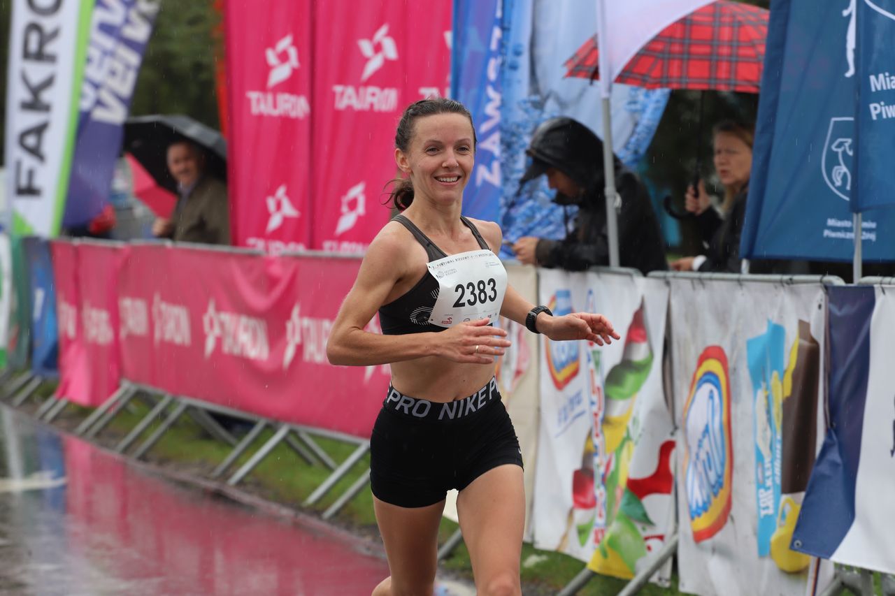 Natalia Semenovych, zwyciężczyni festiwalowego półmaratonu. 