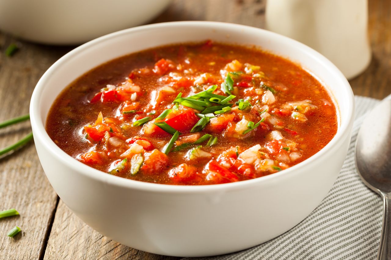 Warm up with a hearty lentil and sweet potato soup
