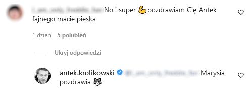 Antek Królikowski zdradził, jak wabi się pupil Izabeli