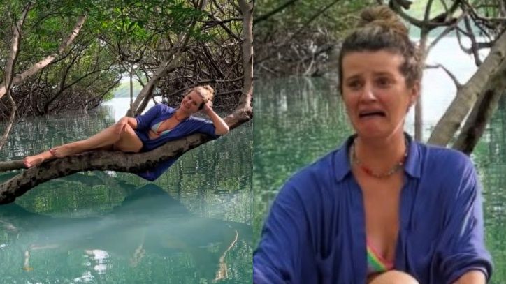 Zofia Zborowska w bikini byczy się na brazylijskich mokradłach