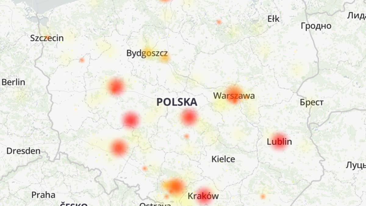 Awaria Microsoft 365.