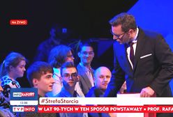 Wszystko nagrały kamery. Adamczyk z "Wiadomości" TVP aż zabrał mikrofon