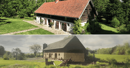 Sielski dom na Warmii. Trudno uwierzyć, że mieszkały tam zwierzęta