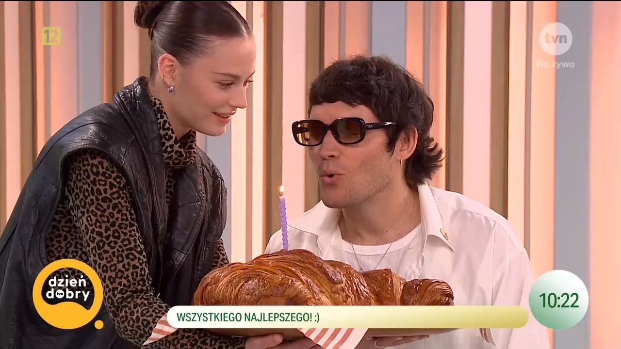 Kasia Sawczuk uraczyła ukochanego wielkim croissantem