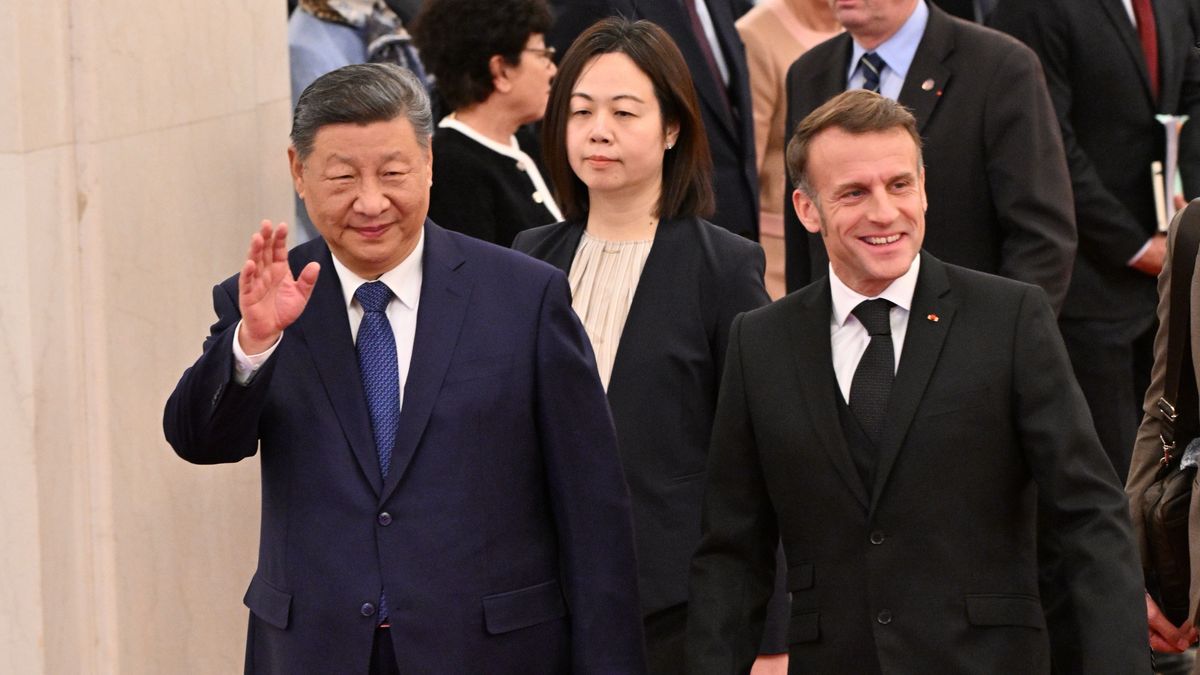 Xi Jinping i Emmanuel Macron