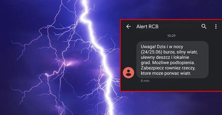 Alert RCB wysyła sms-y do mieszkańców woj. lubelskiego. Ostrzeżenie przed burzami