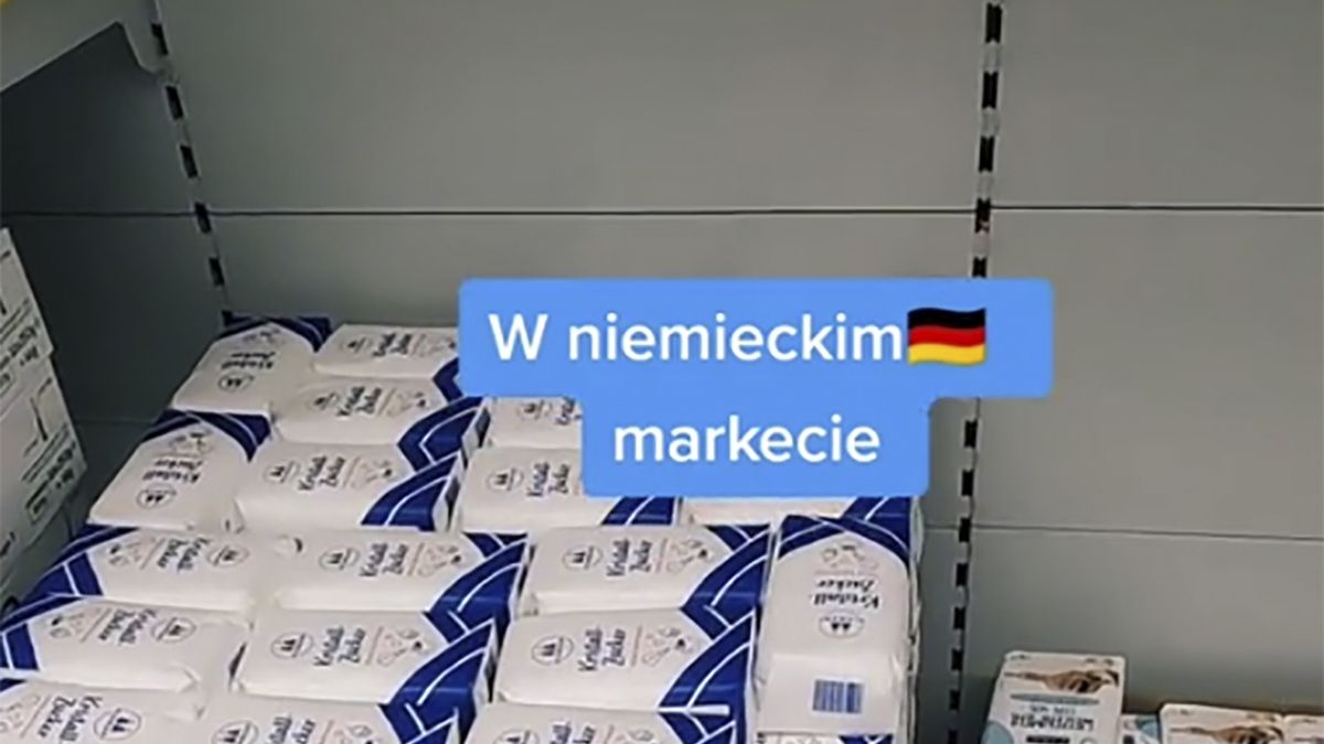 Internautka pokazała sytuację z cukrem za naszą zachodnią granicą