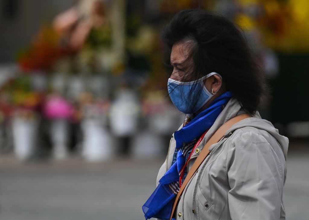 Daily Life In Krakow
A woman wearing a medical face mask seen in Krakow's Old Town.
On Tuesday, July 12, 2022, in Krakow, Poland. (Photo by Artur Widak/NurPhoto via Getty Images)
NurPhoto
business and finance, covid vigilance, covid-19 variant, humain interest, lifestyle, tourists, visitors, wave, booster, crowd, daily life, infections, inflation, inhections, new cases, medical face mask, woman, photo