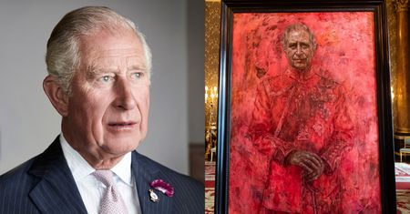 Nowy portret króla wywołał oburzenie.  Sprawia wrażenie "NIEBEZPIECZNEGO"? "Wygląda, jakby płonął" (ZDJĘCIA)