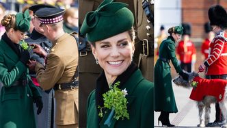 Księżna Kate w szmaragdowym płaszczu i kapelusiku posyła uśmiechy z okazji Dnia św. Patryka. Klasa? (ZDJĘCIA)