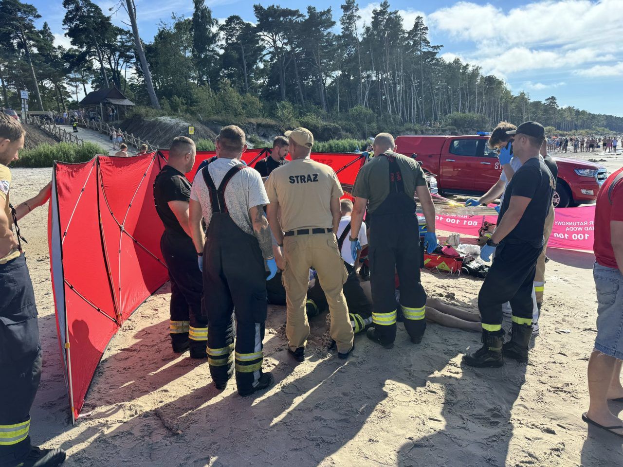 Lubiatów: Tragiczny finał kąpieli w Bałtyku. Nie żyje 49-latek