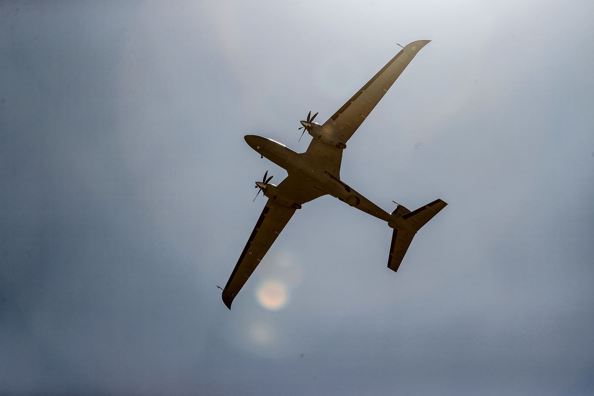 Стамбул, бойовий безпілотний літальний апарат Байрактар (Photo by Onur Coban/Anadolu Agency via Getty Images