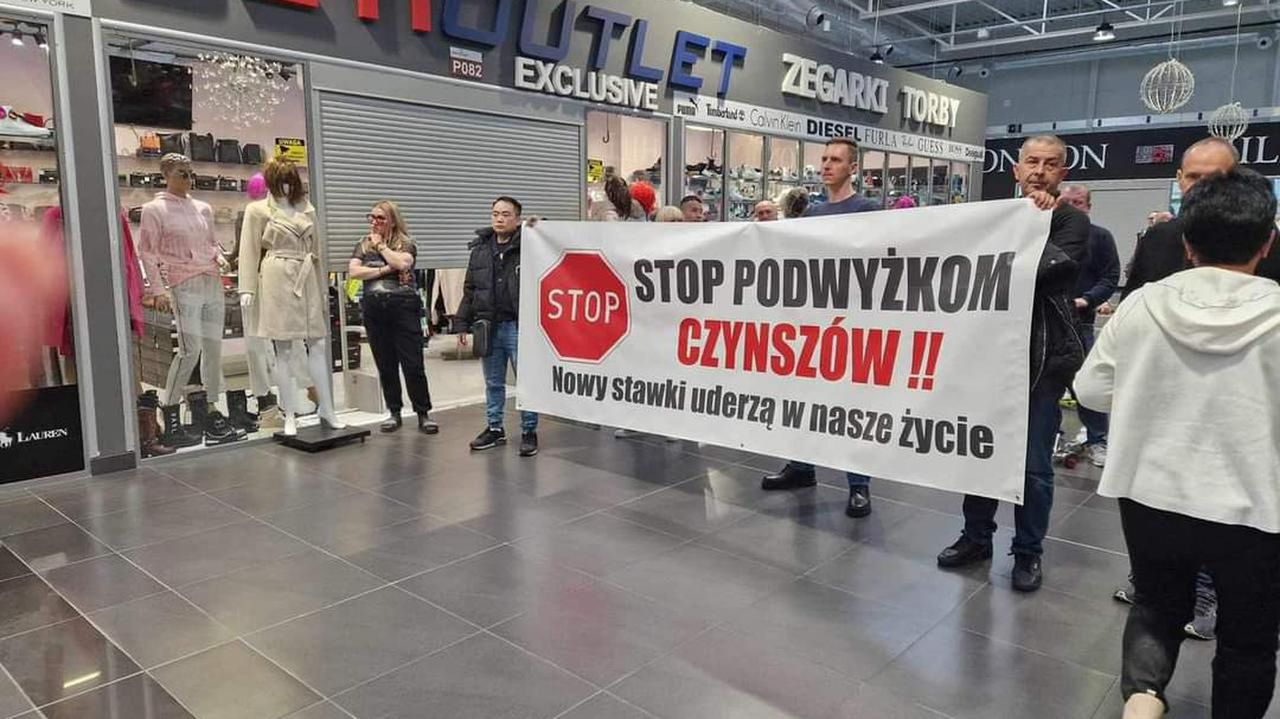 Protest kupców w Warszawie. "Tak dla pracy, nie dla haraczy"