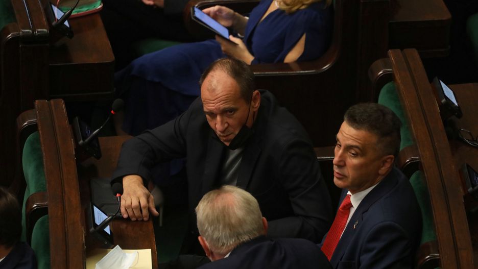 Paweł Kukiz i Jarosław Sachajko w Sejmie