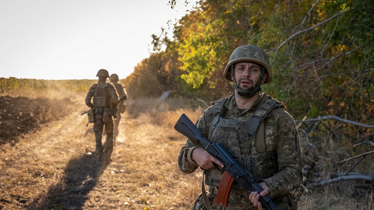 Żołnierze ukraińscy z 66 Brygady