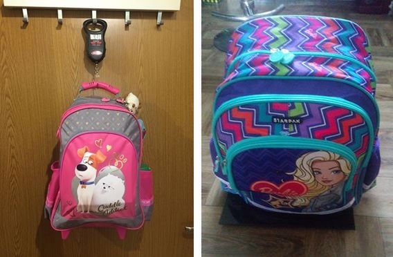 Plecak uczennicy 2. klasy waży około 4,5 kg